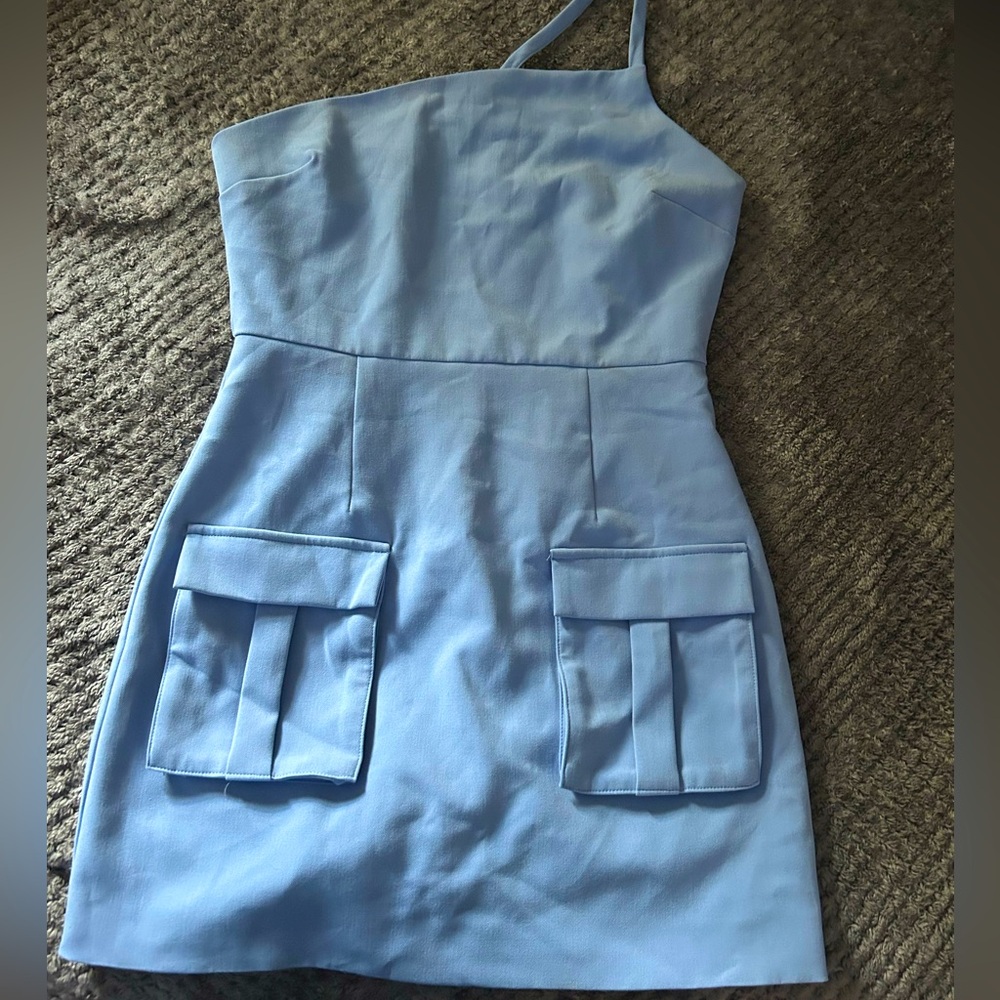 Blue spring dress